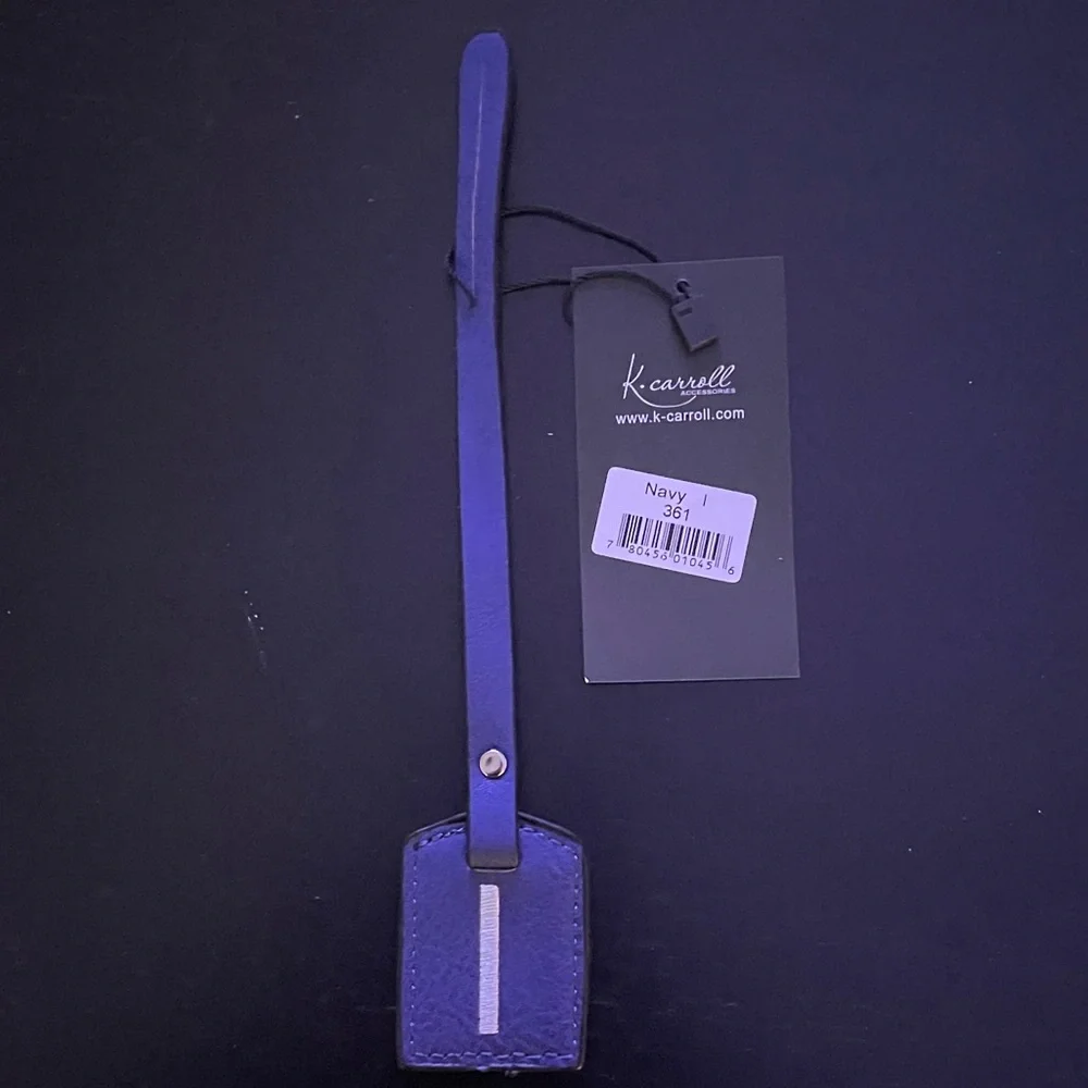 NWT“K•Carroll” Bag Tag, Monogram Letter